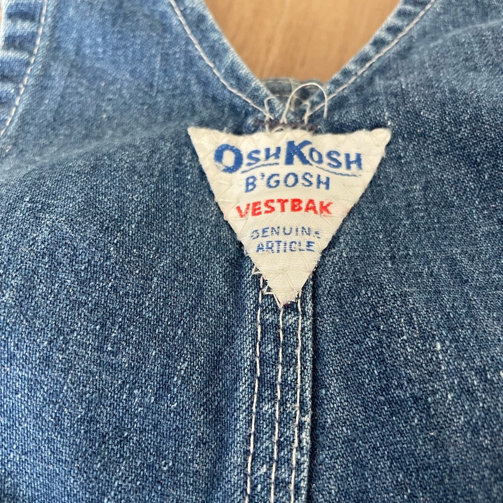 Vintage 80/90s kids Osh Kosh Denim Overalls - Picture 3 of 4